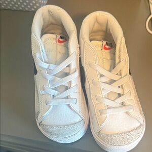Nike Blazer Kids White and Black Sneakers